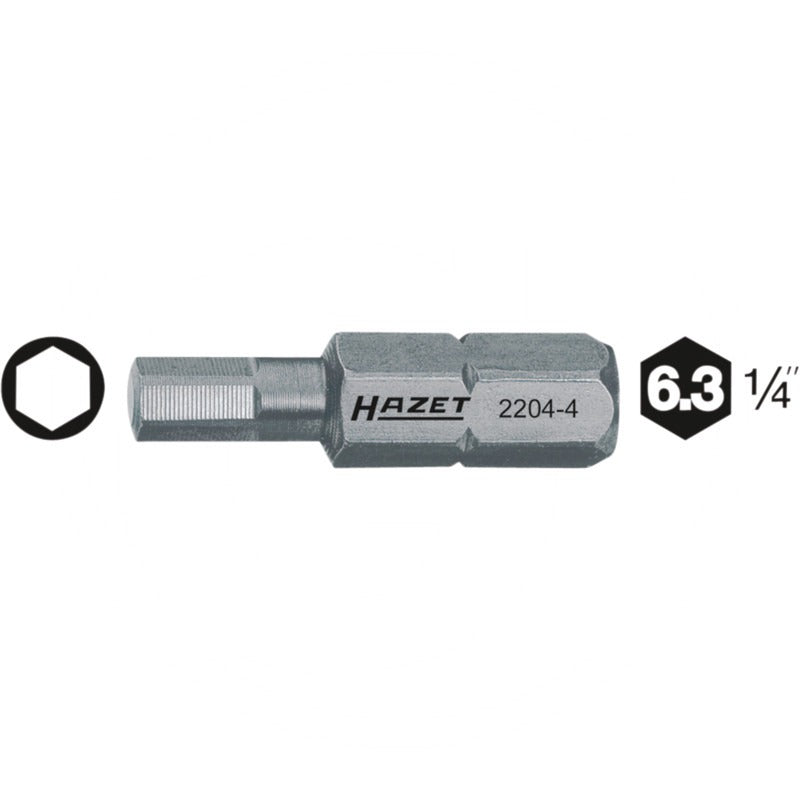 Hazet Schraubendreher-Einsatz (Bit) – 25 mm Größe Abtrieb (mm/Zoll) 7