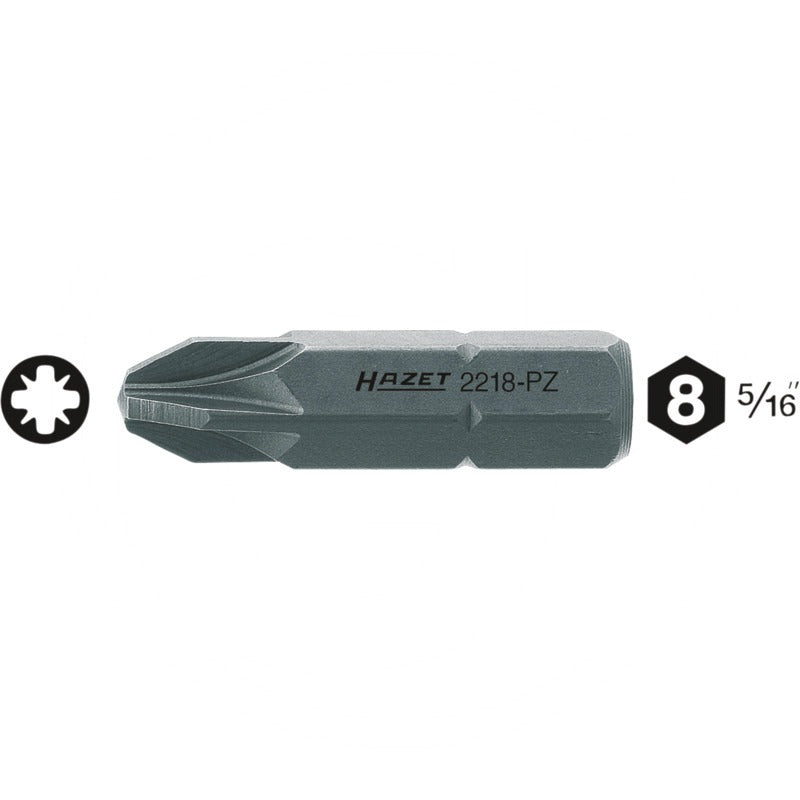 Hazet Schraubendreher-Einsatz (Bit) – 38 mm Größe Abtrieb (mm/Zoll) PZ4
