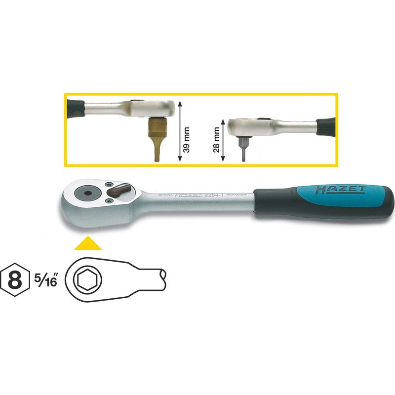 Hazet Bit-Umschaltknarre – 200 mm