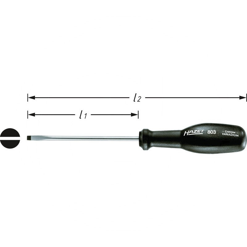 HAZET Schraubendreher – 150 mm Material Chrom-Vanadium