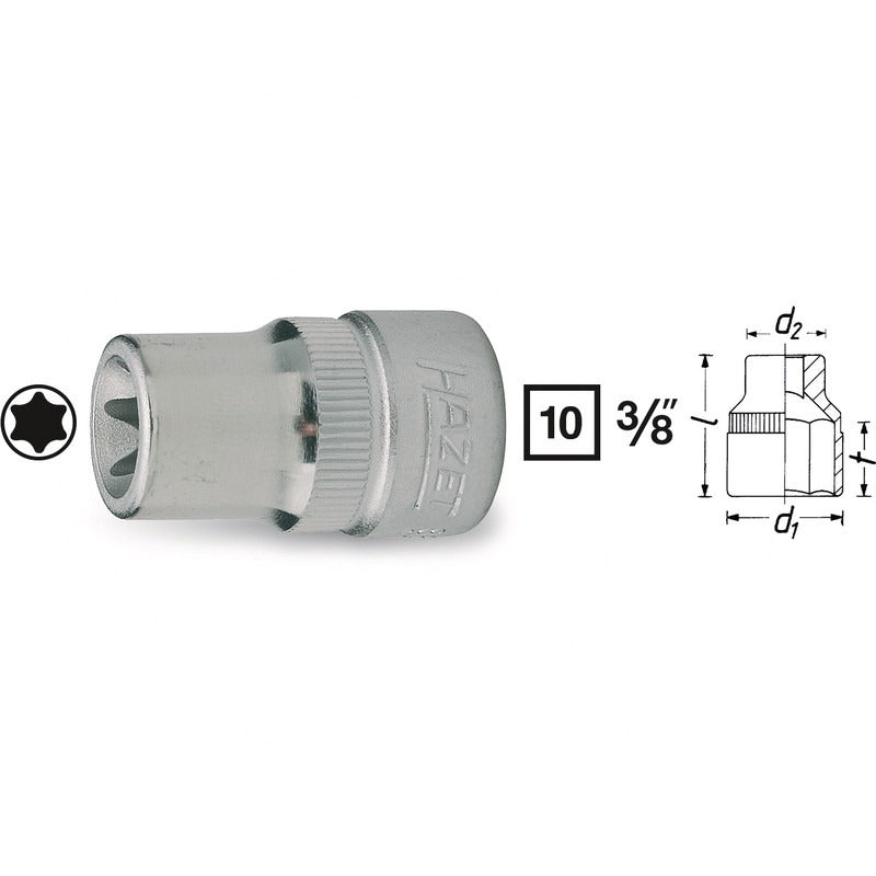 Hazet TORX® Steckschlüssel-Einsatz – 28 mm SW E12