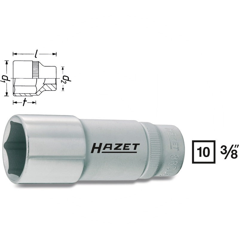 Hazet 6Kt.-Steckschluessel-Einsatz – 70 mm SW 20