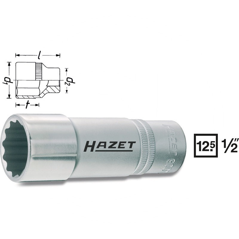 Hazet Doppel-6Kt.-Steckschluessel-Einsatz – 85 mm SW 14