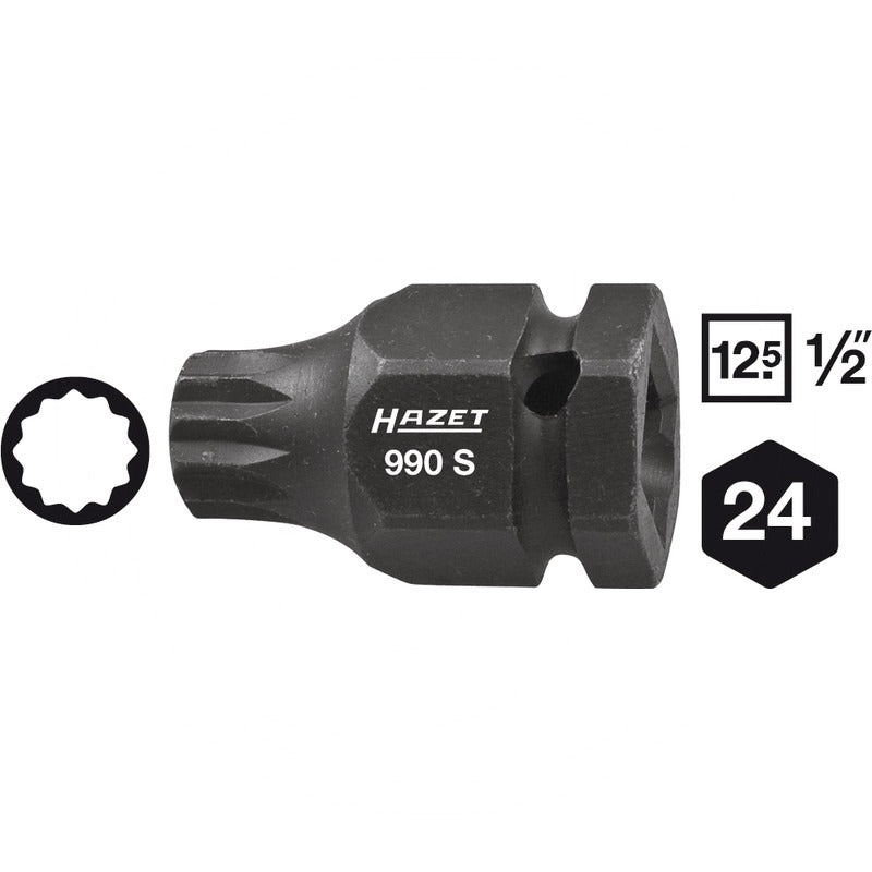 Hazet Kraft-XZN-Schraubendreher-Einsatz – 43 mm SW M16