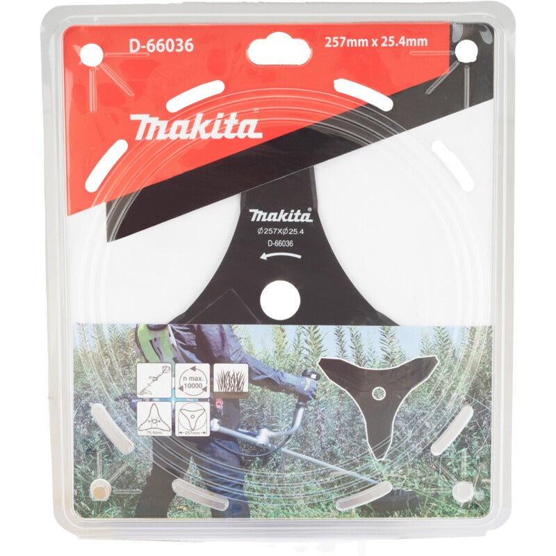 Makita 3-Zahn Dickicht-Mulchmesser Schnittbreite (mm) 257 – Bild 2