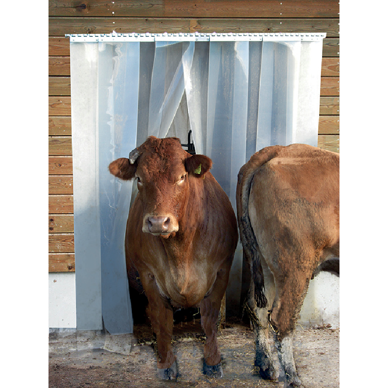 Patura PVC-Streifenvorhang 300 x 3 mm 25 m Rolle grün transparent 503041 Patura