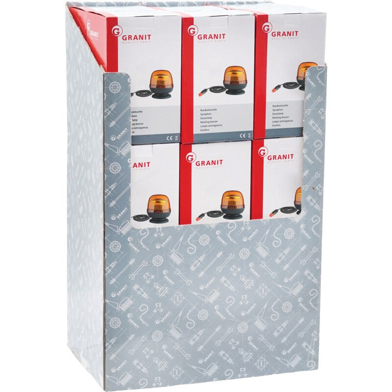 GRANIT Rundumleuchte LED; Display: 18 Stück – Ø 128 mm Gesamthöhe (mm) 145
