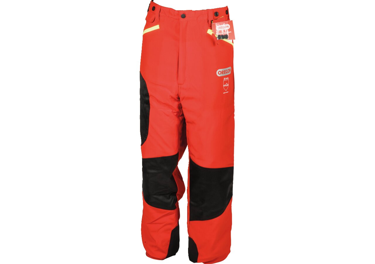 Schnittschutzbundhose Waipoua Rot-Gelb G. 2XL von Oregon Oregon