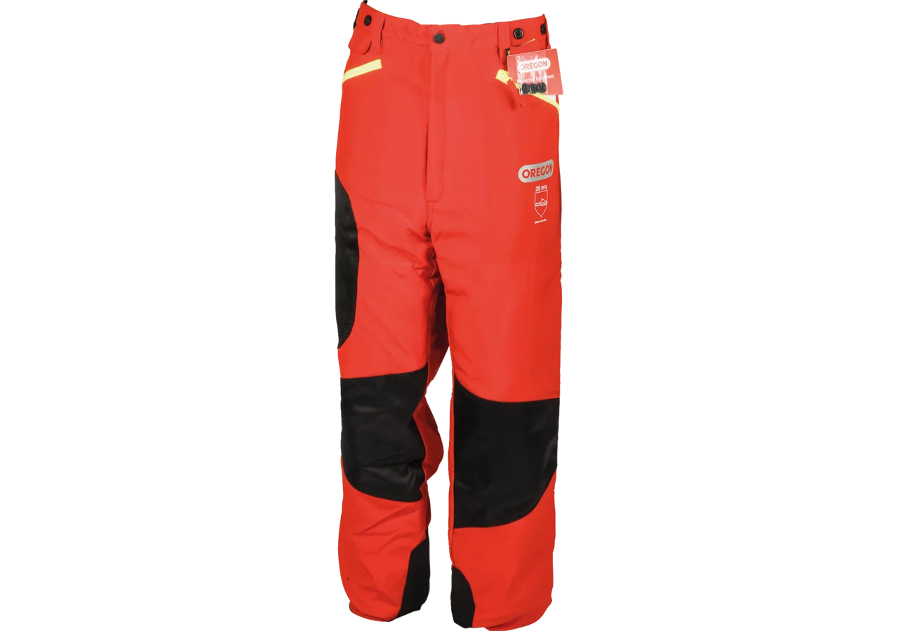 Schnittschutzbundhose Waipoua Rot-Gelb G. M von Oregon Oregon