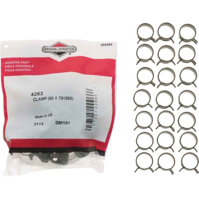 BRIGGS & STRATTON Schlauchklemme Vorteilspack (VPE 50) – 7154263 BRIGGS & STRATTON