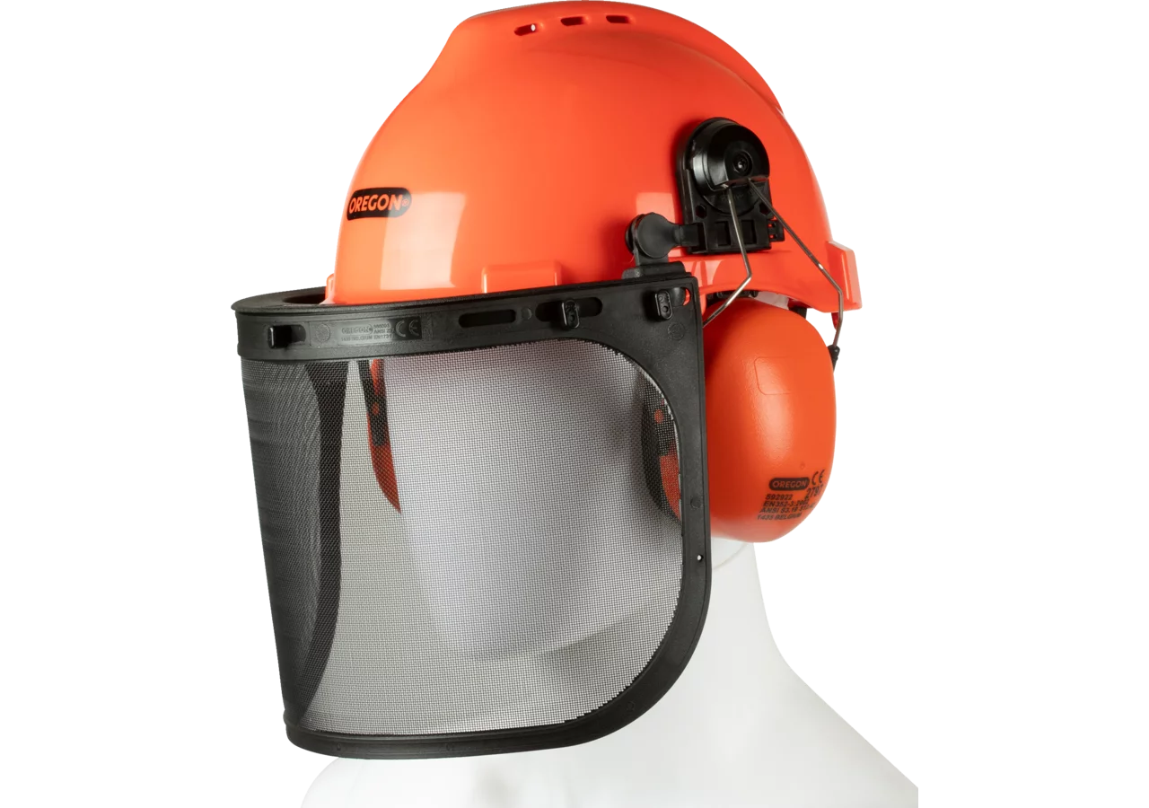 Forsthelm Oregon Yukon, mit Metall-Visier orange Oregon