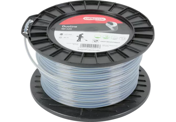 Oregon Mähfaden Duoline 4,0 mm x 64 m – Rund GartenShop24 - Hochwertige Gartengeräte