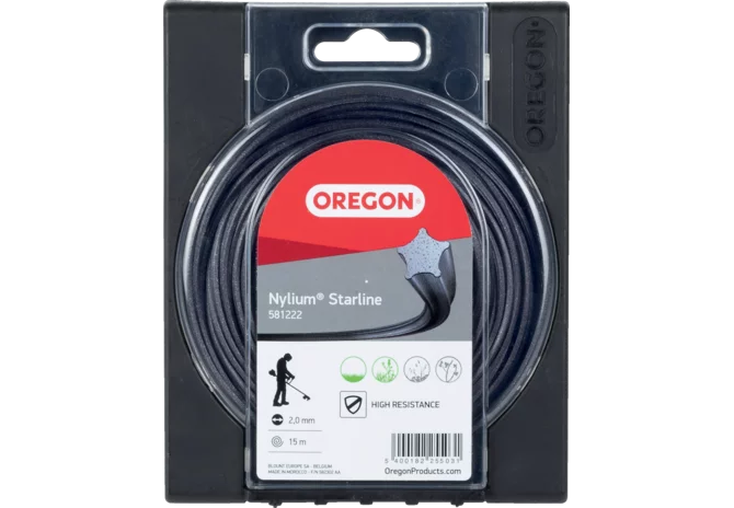 Oregon Mähfaden Nylium Starline 2,0 mm x 15 m Sternprofil GartenShop24 - Hochwertige Gartengeräte