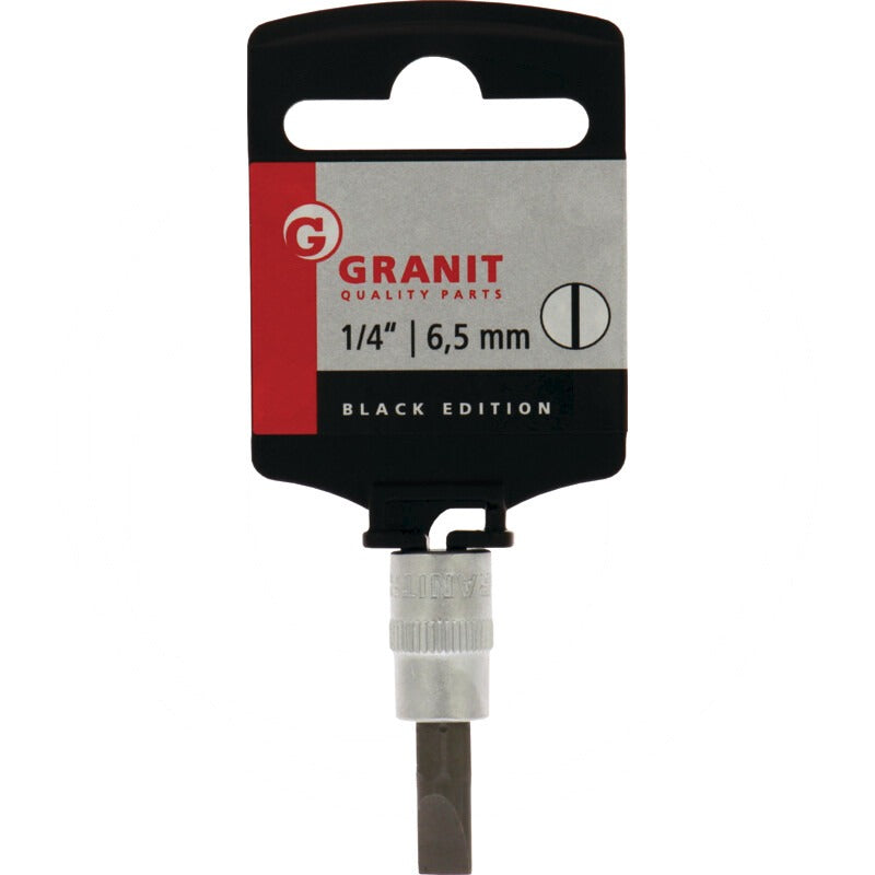 GRANIT BLACK EDITION 1/4" Bit-Stecknuss Schlitz, 6,5 mm – 37 mm – Bild 2