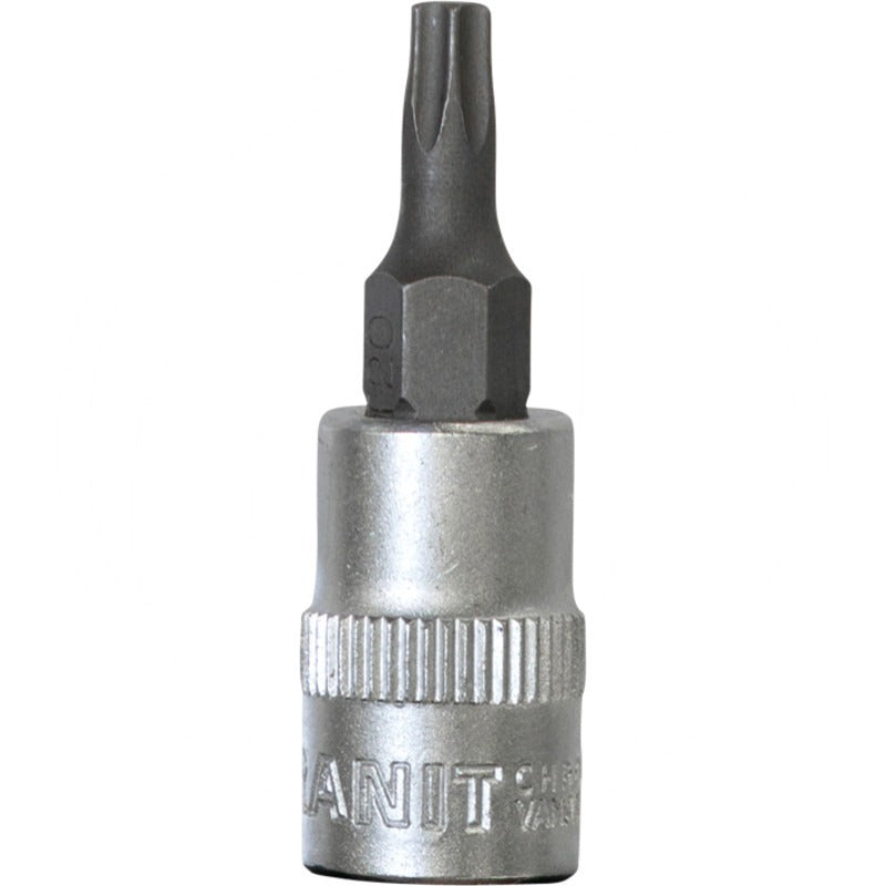 GRANIT BLACK EDITION 1/4" Bit-Stecknuss TX, T20 – 37 mm