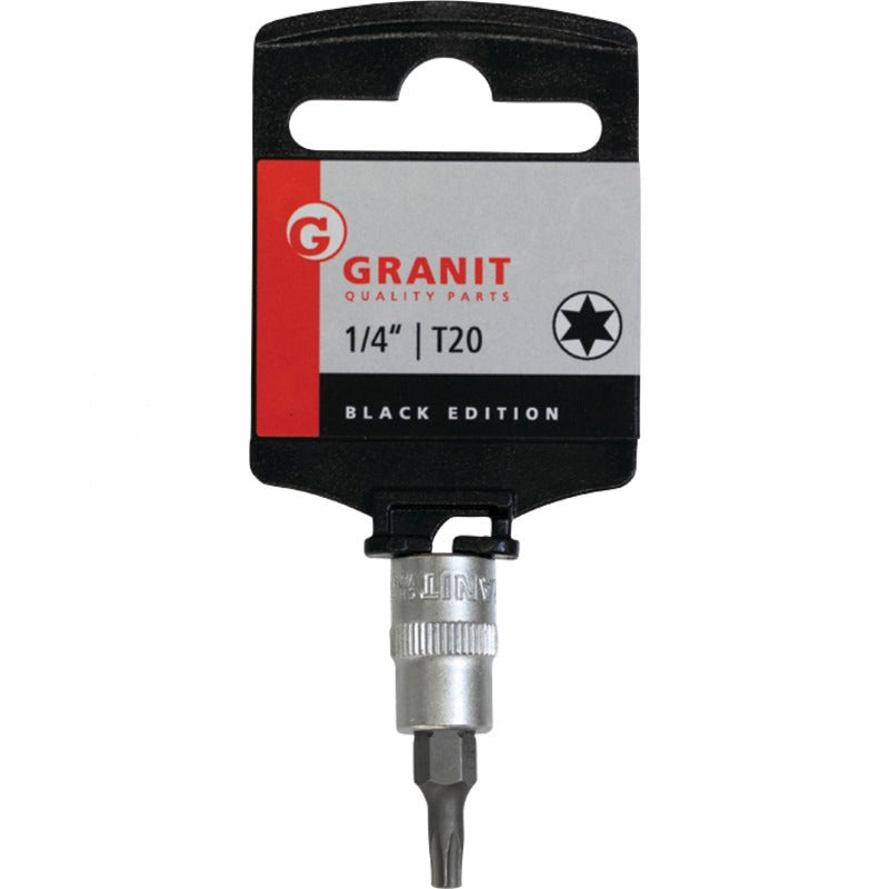 GRANIT BLACK EDITION 1/4" Bit-Stecknuss TX, T20 – 37 mm – Bild 2