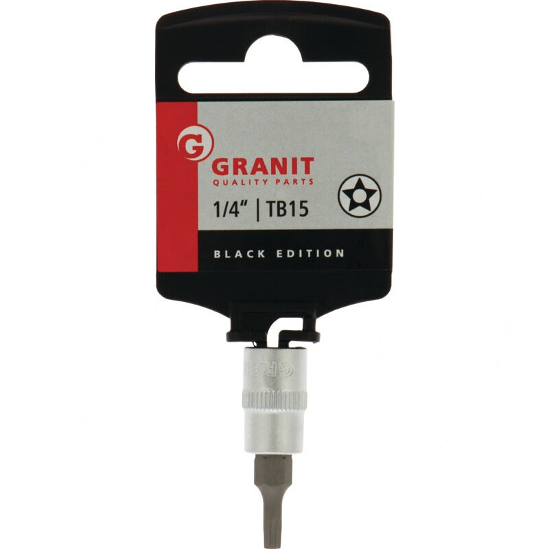GRANIT BLACK EDITION 1/4" Bit-Stecknuss TX-stern TB15 – 37 mm – Bild 2