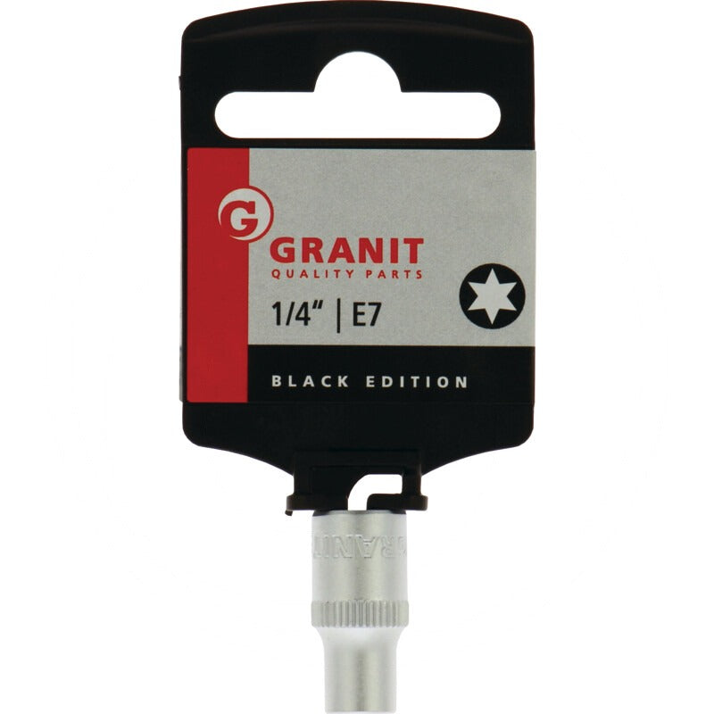 GRANIT BLACK EDITION 1/4" TX-E-Stecknuss, E7 – 25 mm – Bild 2