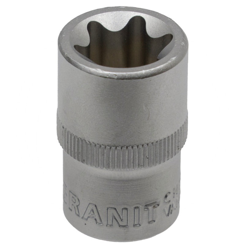 GRANIT BLACK EDITION 1/2" TX-stern-E-Stecknuss, E24 – 38 mm