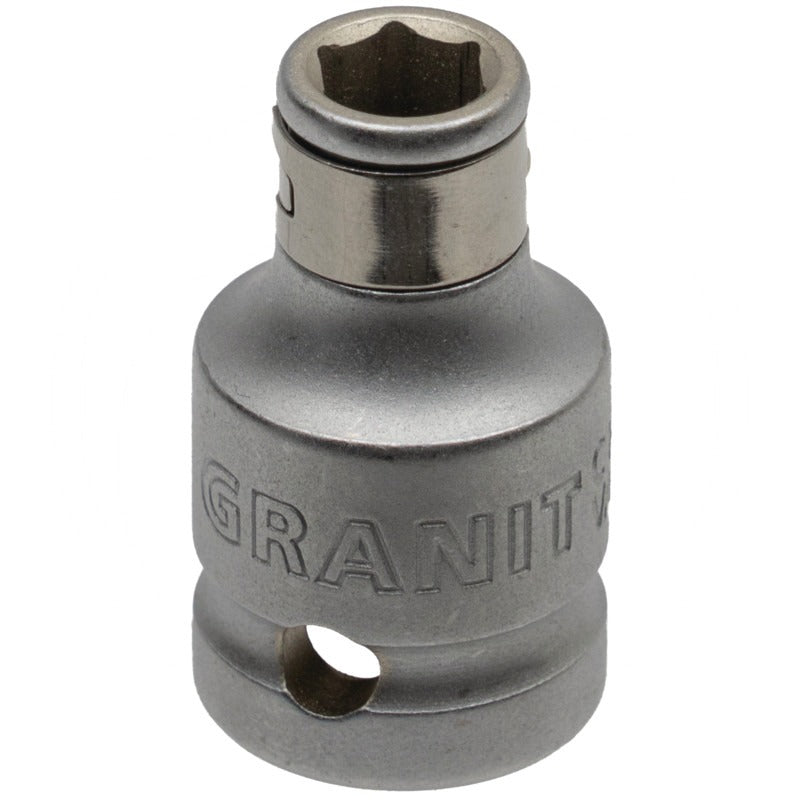 GRANIT BLACK EDITION 1/2" Bit-Adapter-Stecknuss, 1/2" x 5/16" – 38 mm