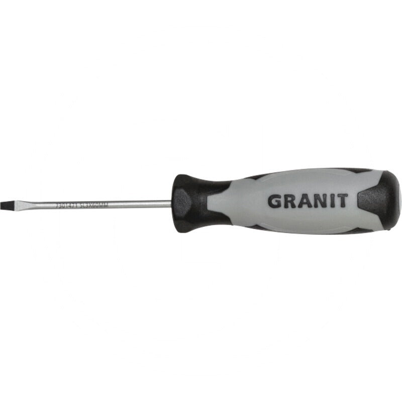 GRANIT BLACK EDITION Schlitz-Schraubendreher, 3mm passend für Schlitz Schrauben – 60 mm