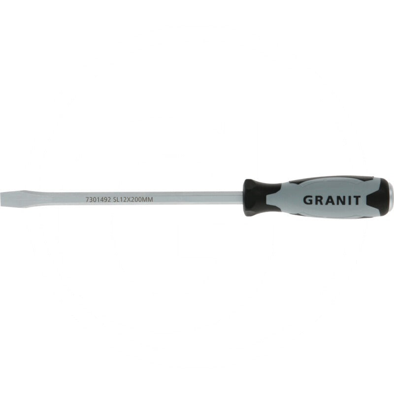 GRANIT BLACK EDITION Schraubendreher mit Schlagkappe, 12 mm – 200 mm – Bild 2