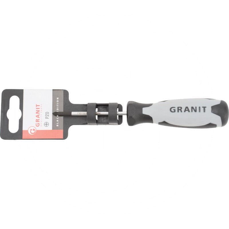 GRANIT BLACK EDITION Schraubendreher, PZ2 – 100 mm