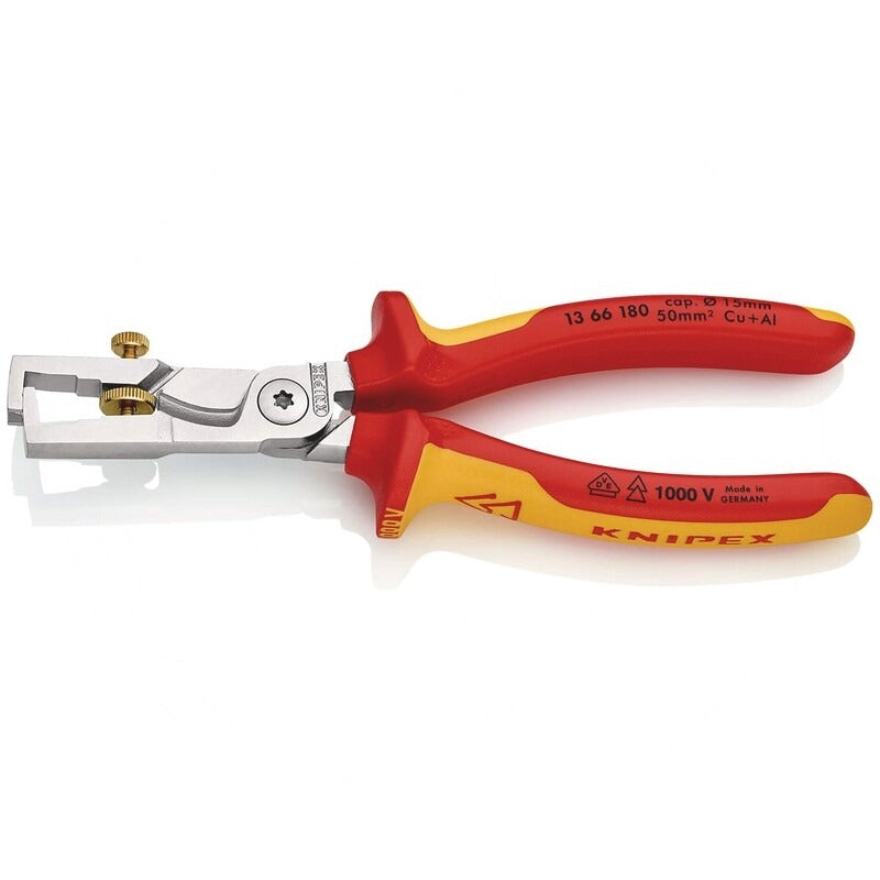 KNIPEX Kabelschere mit Abisolierfunktion Technische Daten Breite: 53 mmHöhe: 27 m