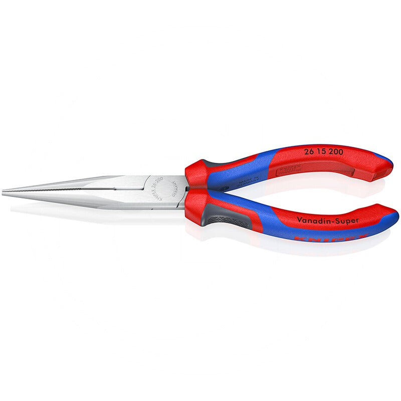 KNIPEX Flachrundzange mit Schneide – 200 mm Technische Daten Breite: 54 mmHöhe: 18 m