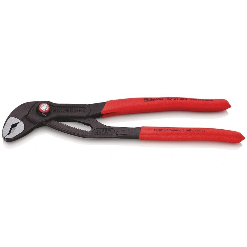 KNIPEX Cobra® QuickSet Wasserpumpenzange Technische Daten Breite: 84 mmHöhe: 18 m