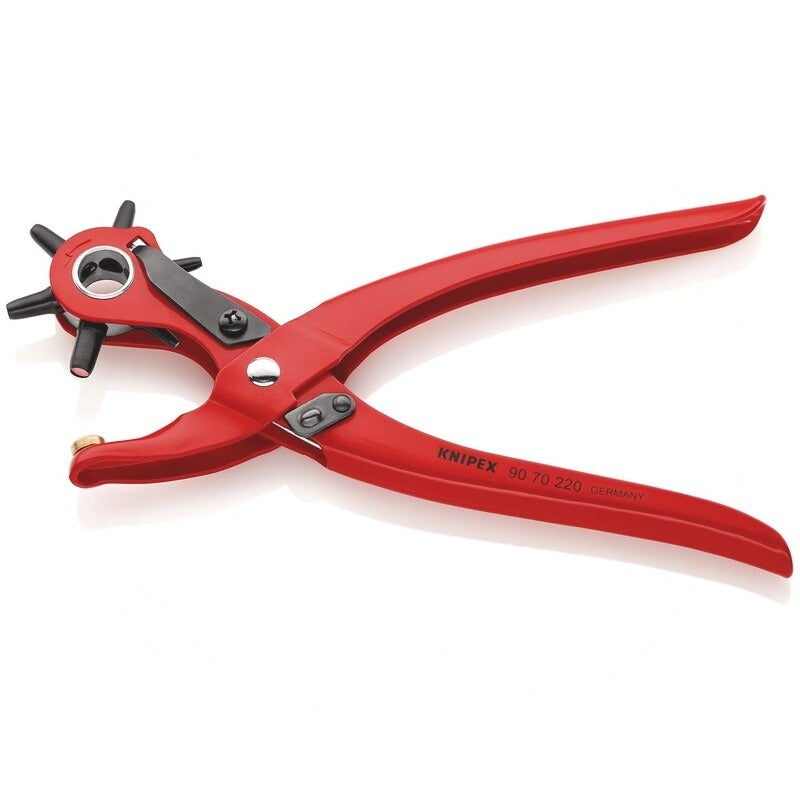 KNIPEX Revolverlochzange rot pulverbeschichtet – 220 mm – Bild 2