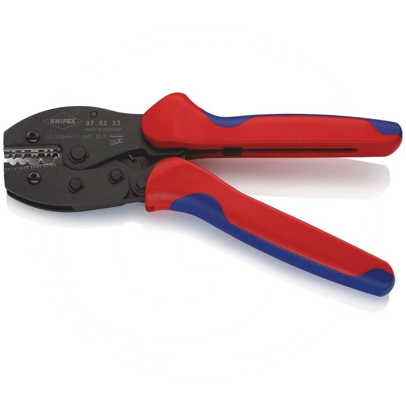 KNIPEX PreciForce® Crimpzange Technische Daten Breite: 124 mmHöhe: 32
