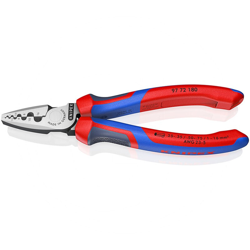 KNIPEX Crimpzange passend für Aderendhuelsen Technische Daten Breite: 55 mmHöhe: 21 m