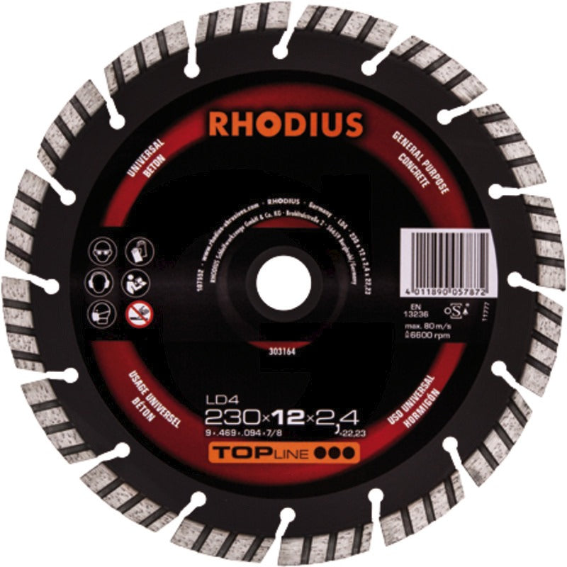 RHODIUS Diamant Trennscheibe Gewicht 141 g