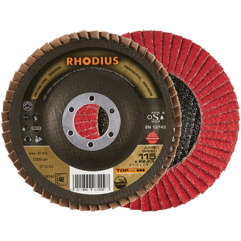 RHODIUS Schleifscheibe 125x22 P60 Jumbo Speed