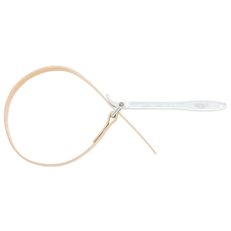KS TOOLS Gurtrohrzange mit Gewebeband, Ø 200mm – 323 mm