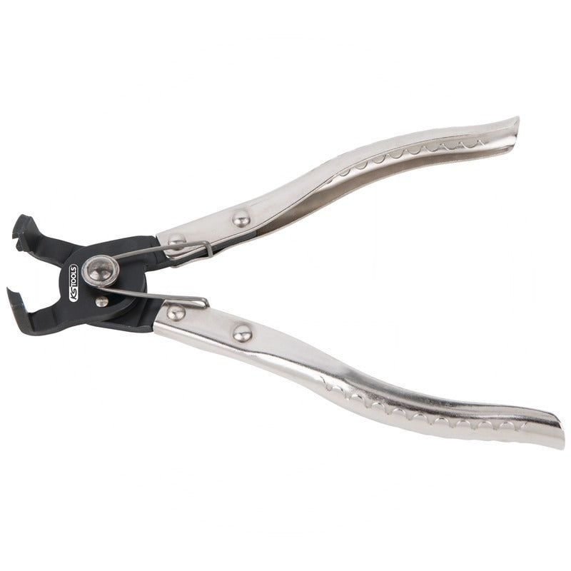 KS TOOLS Click-Schlauchschellenzange, abgewinkelt – 261 mm