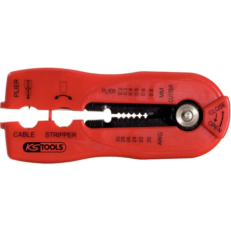 KS TOOLS Multifunktions-Abisolierwerkzeug – 208 mm