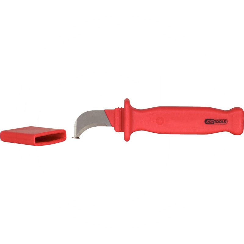 KS Tools Isoliertes Kabelmesser m. Hakenklinge – 255 mm