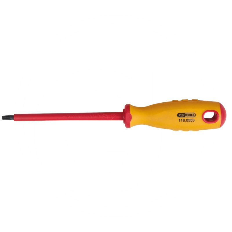 KS Tools ERGOTORQUE VDE TX-Stern-Schraubendreher, T20 – 80 mm