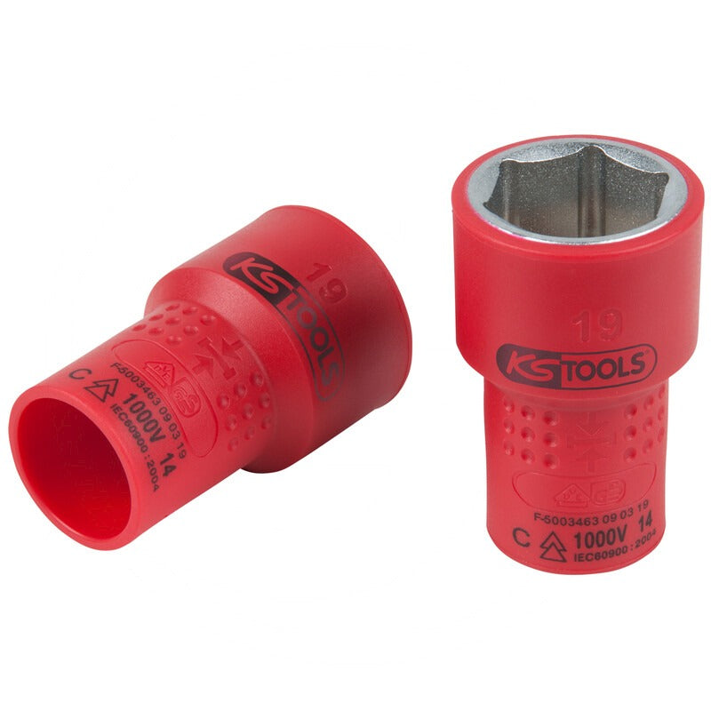 KS TOOLS 3/8" Isolierte Stecknuss, 20mm – Ø 23.0