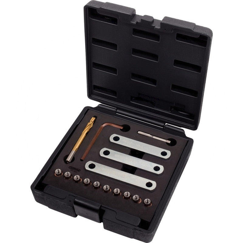 KS Tools Gewinde-Reparatursatz M9 x 1, 25, 16tlg – 223 mm