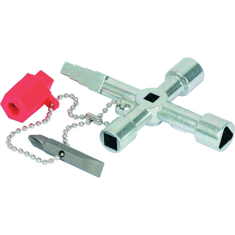 KS Tools Universal-Schaltschrankschlüssel, 61mm – 130 mm