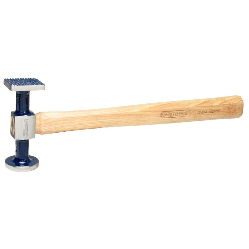 KS Tools Karosserie-Riffelhammer grob, rund/eckig – 335 mm