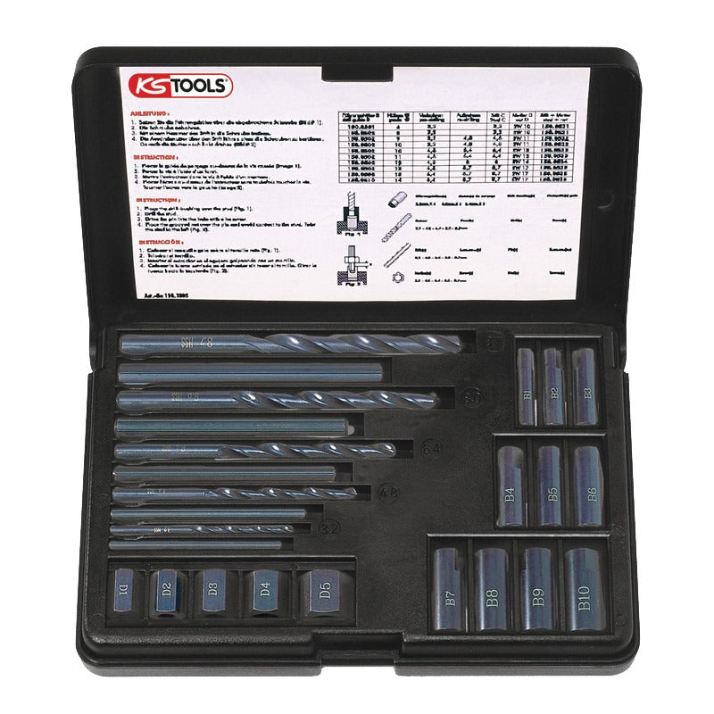 KS TOOLS Gewindeausdreh-Satz – 207 mm