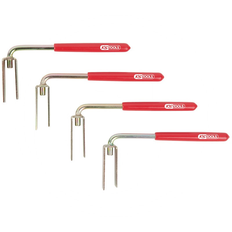KS Tools Bremsleuchten-Demontage-Gabel-Satz, 4-tlg. – 231 mm