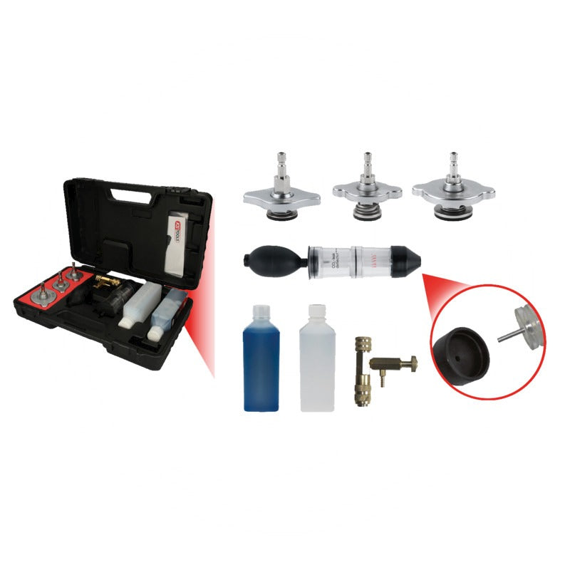 KS TOOLS CO2-Zylinderkopf-Lecktest-Satz – 350 mm – Bild 2