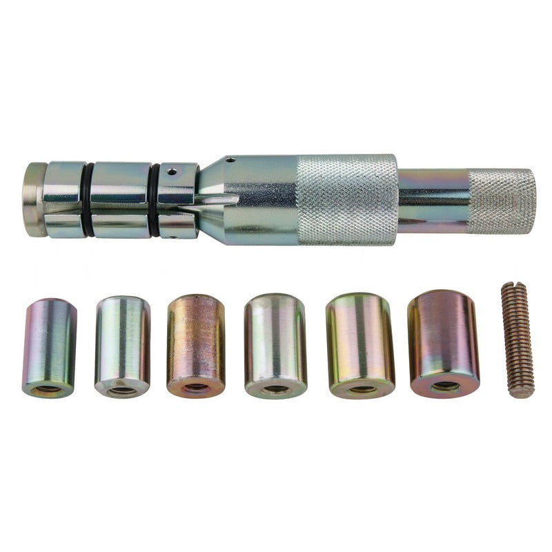 KS TOOLS Kupplungs-Zentrier-Werkzeug-Satz Ø 24,0 - 36,0 mm mit Zentrierhülsen, 9-tlg. – 172 mm