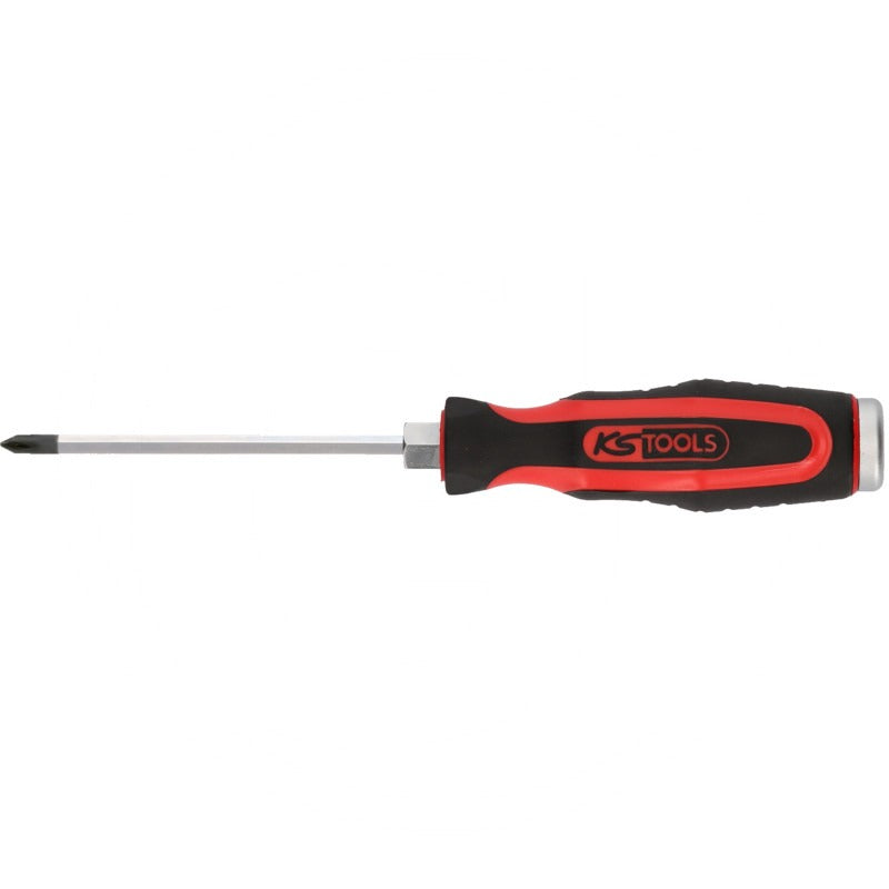 KS TOOLS ERGOTORQUEmax Schlag-Schraubendreher PH0 passend für Kreuzschlitz Schrauben – 165 mm