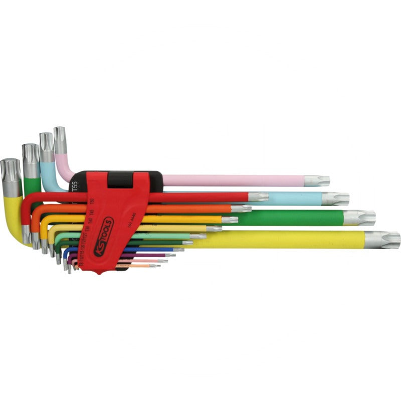 KS Tools Winkelstiftschl.6kant-Kugelk.Zoll 9-tlg.